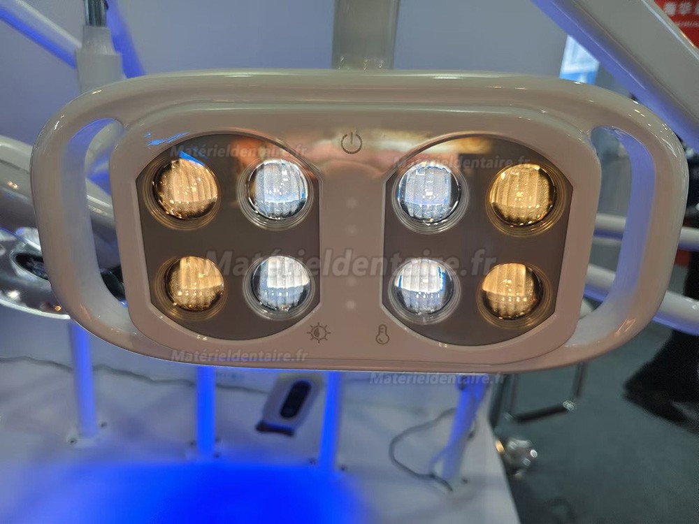 Lampe pour fauteuil dentaire bicolore réglable 8 LED 10W avec interrupteur à capteur